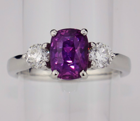 remarkable Violet purple synthetic Sapphire raw gemstone Artificial colored sapphire gemstone