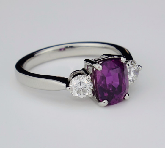 remarkable Violet purple synthetic Sapphire raw gemstone Artificial colored sapphire gemstone